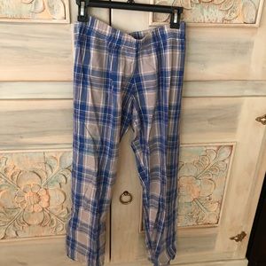 Caro Cuore Blue plaid pajama pants